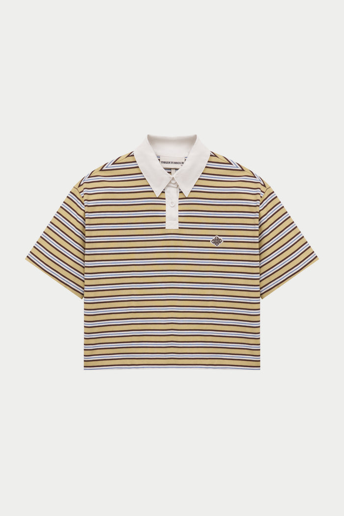 STRIPED POLO TEE - YELLOW