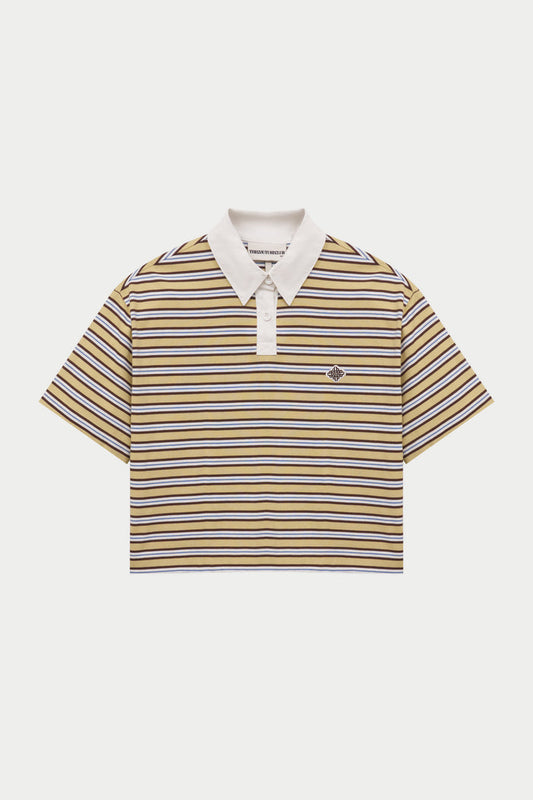 STRIPED POLO TEE - YELLOW