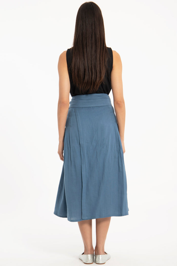 Sukhothai Pleated Wrap Skirt