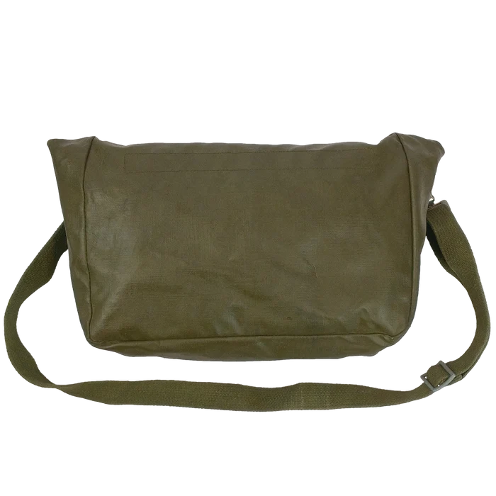 Swiss Rubberised Gas Mask Bag - Swiss Army Surplus - Shoulder Bags