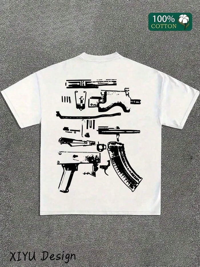 SXV A High-Quality Men's Street T-Shirt, Which We Trust In Draco, Is Printed On Both Sides