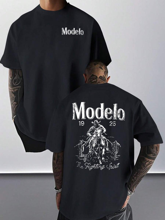 SXV Modelo Graphic Print Men's 100% Cotton T-Shirt