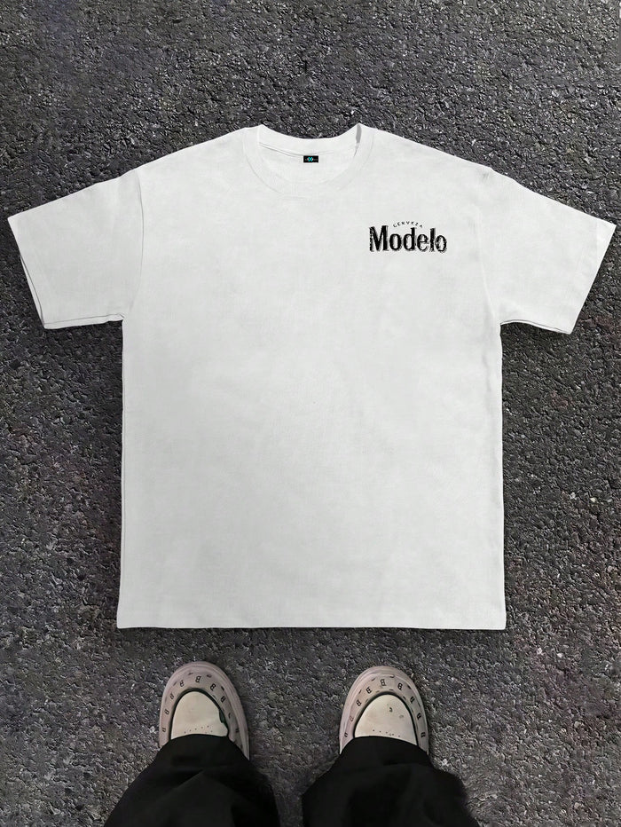 SXV Modelo Graphic Print Men's 100% Cotton T-Shirt