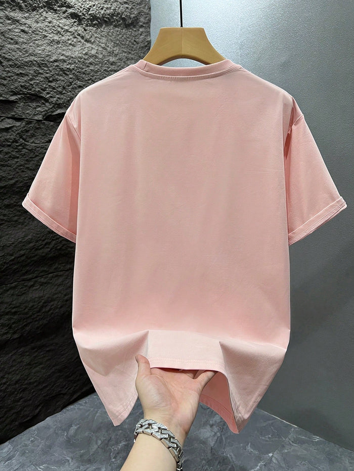 SXV Rich Risk fashionable Printed Loose Short Sleeve T-Shirt  Exquisite Design