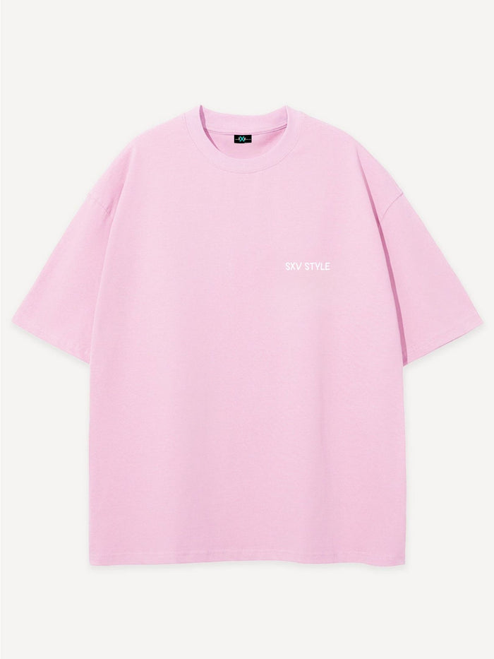 SXV 'should we leave this party’ Printed Cool Aesthetic Oversized Baggy T-shirt