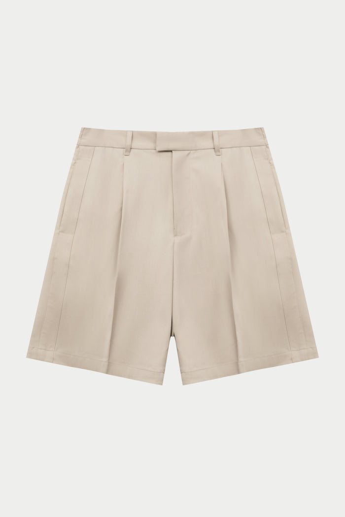 TAILORED SHORTS - STONE