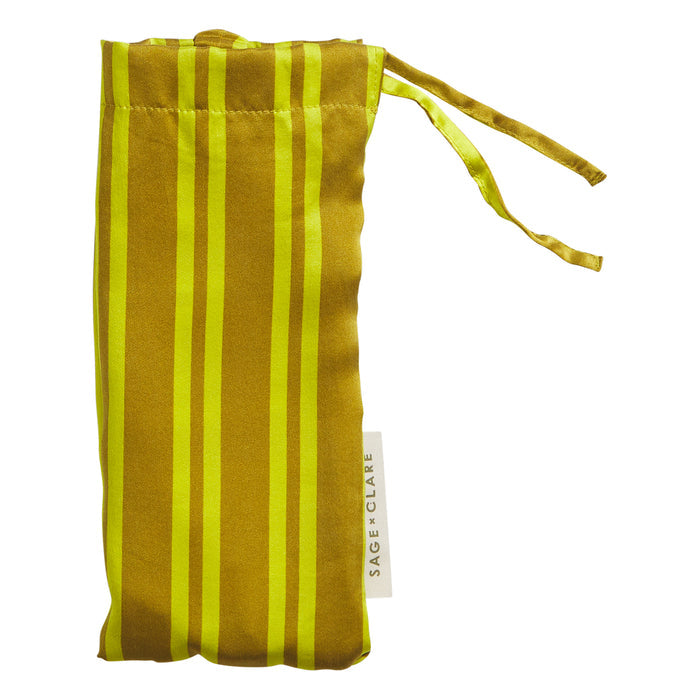 Taylor Silk Eye Mask - Olive