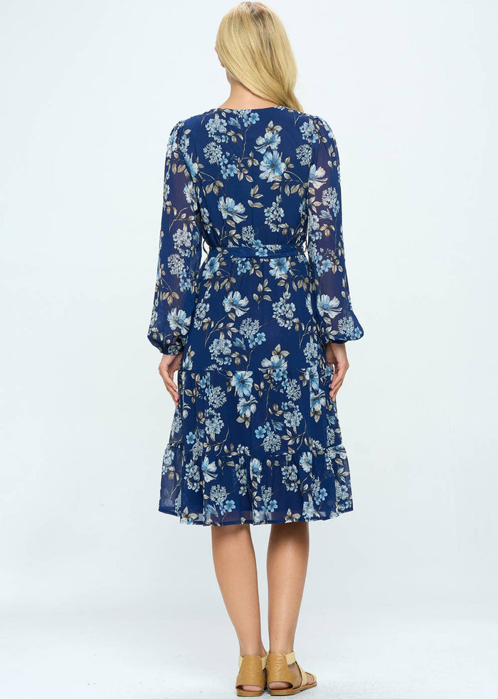 Tea Date Dress Navy