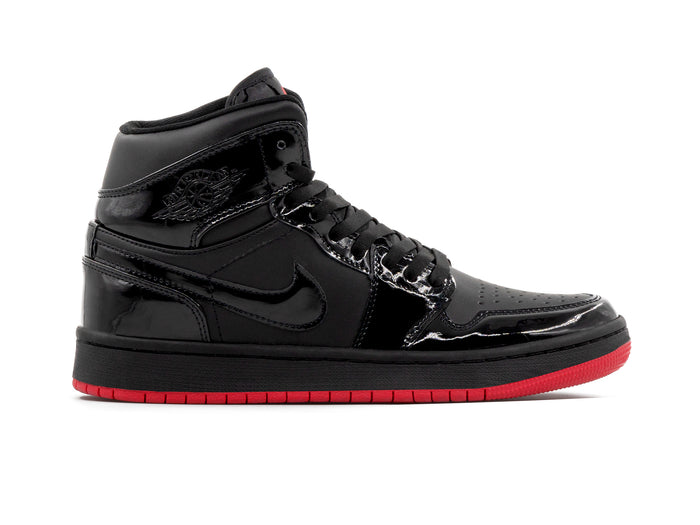 Tenis Retro 1 Charol Negro Suela Rojo 1.1 Premium
