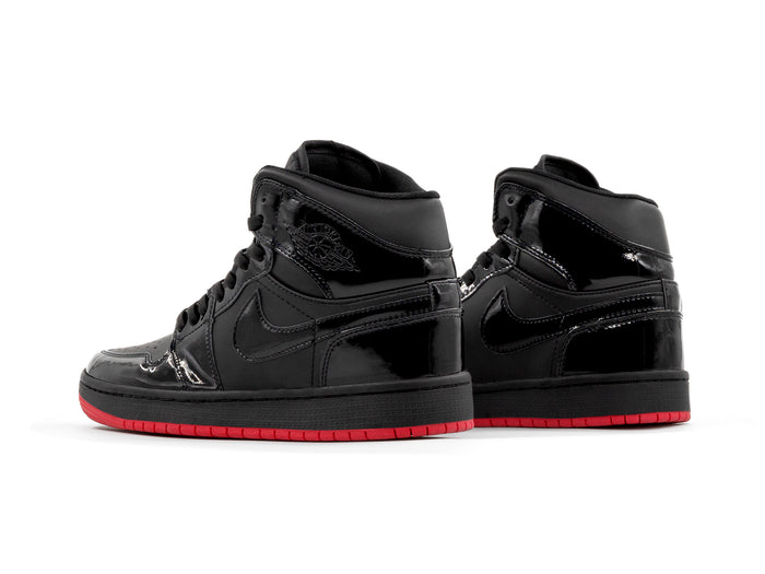 Tenis Retro 1 Charol Negro Suela Rojo 1.1 Premium
