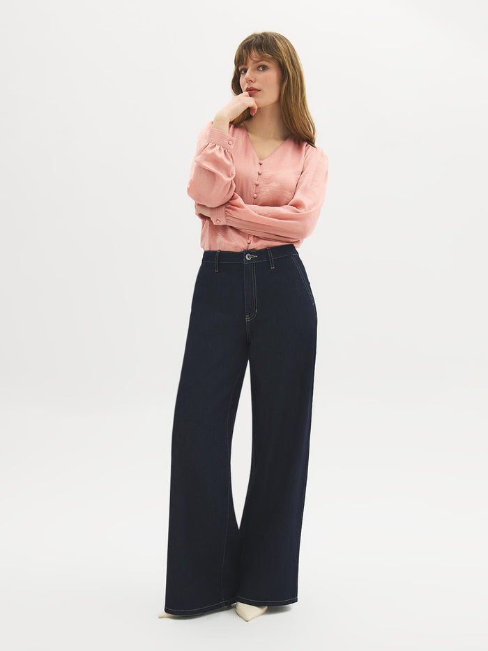 Textured Satin Blouse