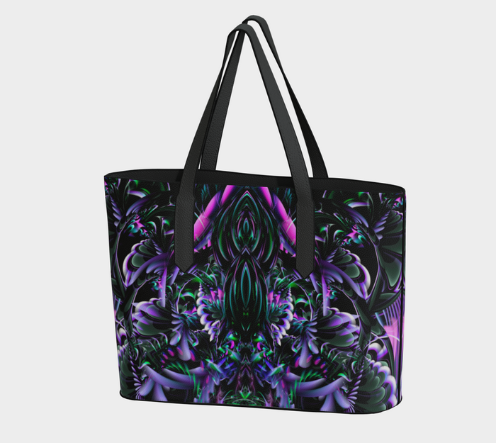 Threshold Consciousness Vegan Leather Tote Bag