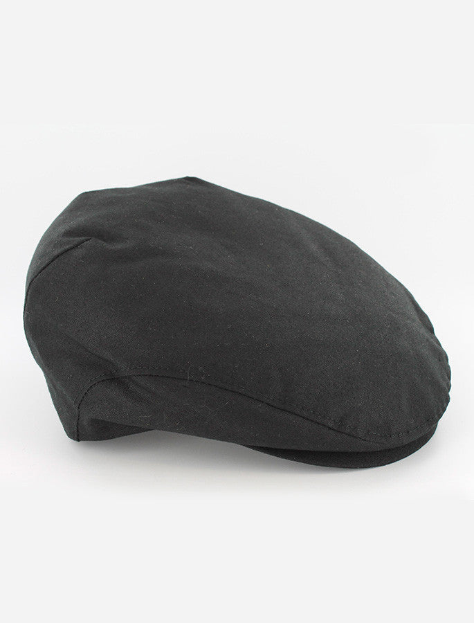 Trinity Wax Flat Cap - Black #color_black