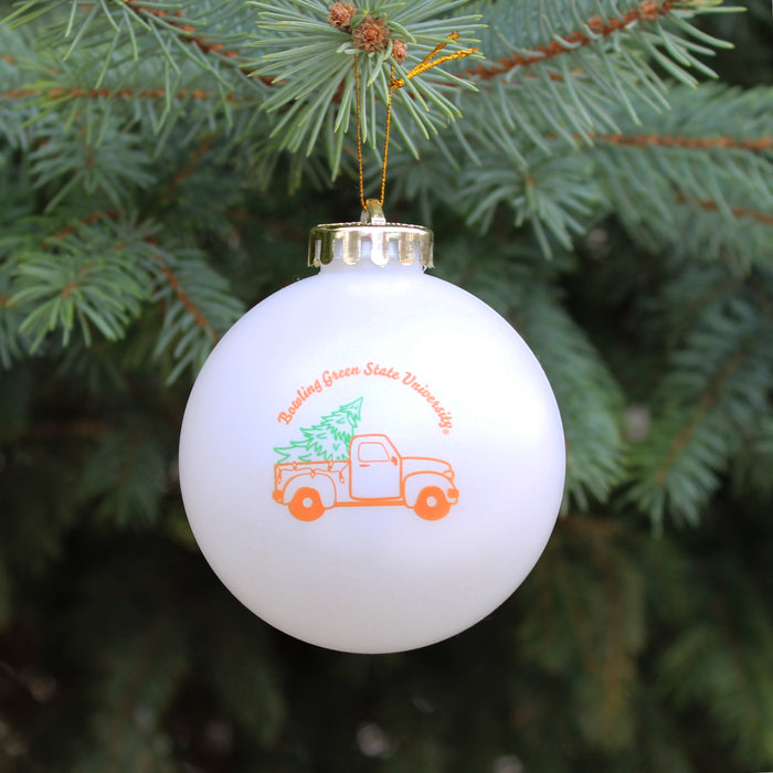 MCM Truck Tree Hauler Shatterproof Ornament