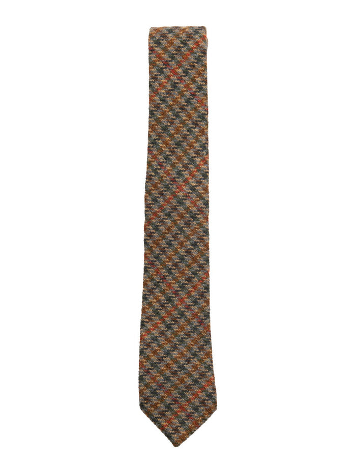 Tweed Neck Tie - Petrol Rust #color_petrol-rust
