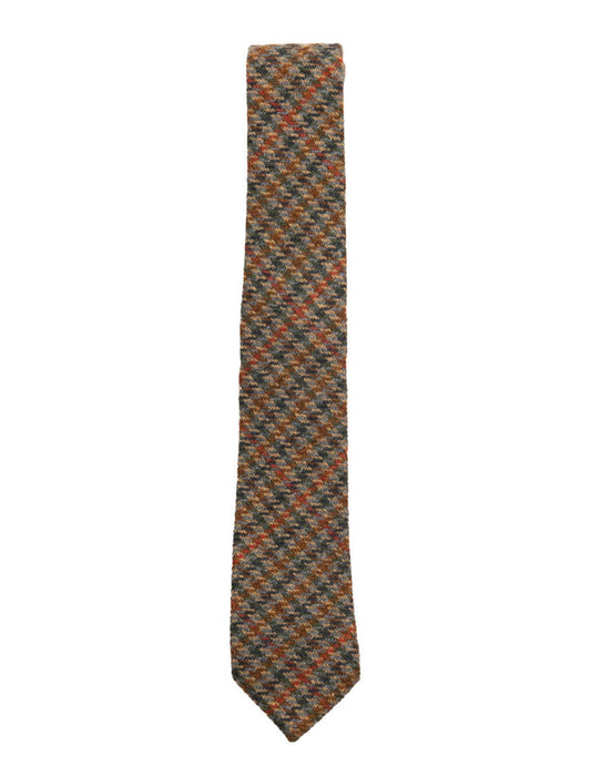 Tweed Neck Tie - Petrol Rust #color_petrol-rust
