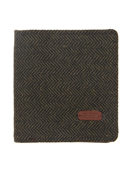 Tweed Wallet- Green Herringbone #color_green-herringbone