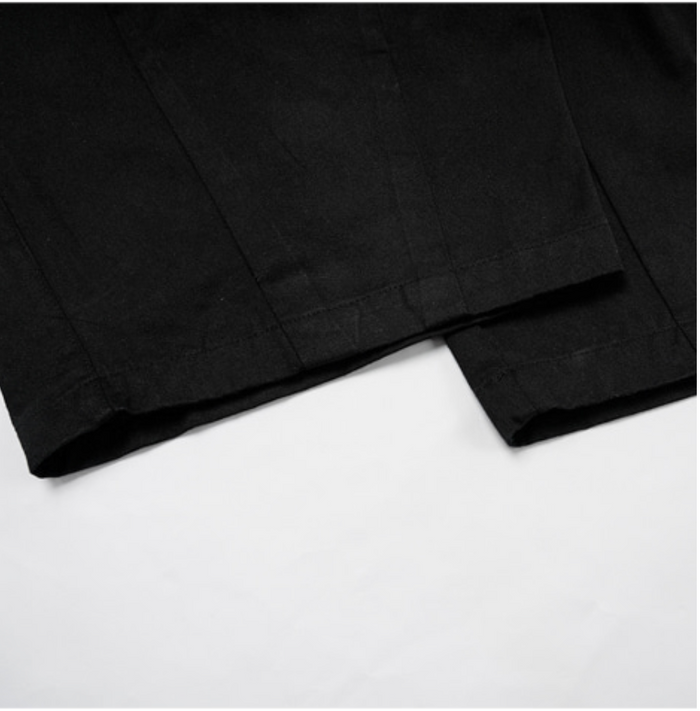 TWILL BALLOON PANTS - BLACK