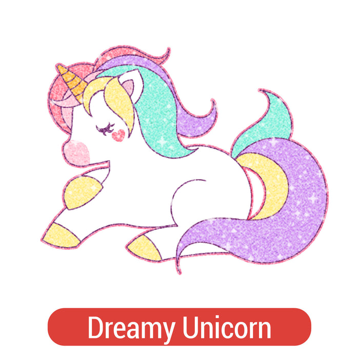 Unicorn Theme PAC Glitter HTV (8")