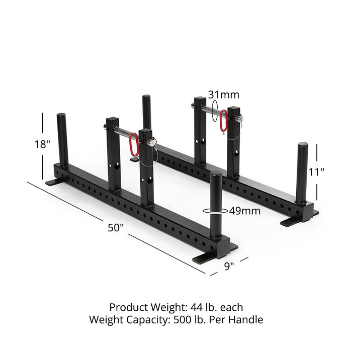 Upright Farmers Walk Handles | Handles
