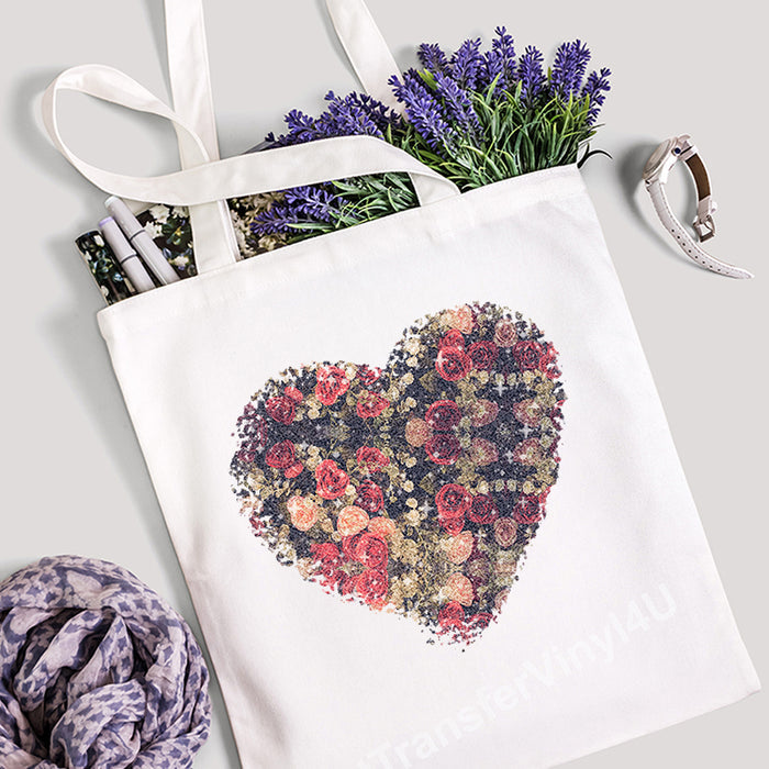 Valentine's Day Glitter Patterned HTV