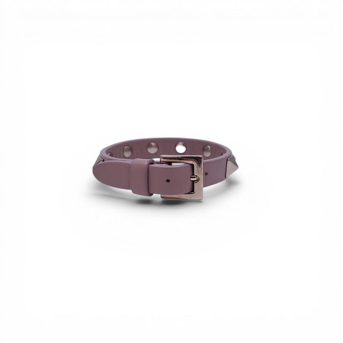 VALENTINO PINK ROCKSTUD LEATHER BRACELET