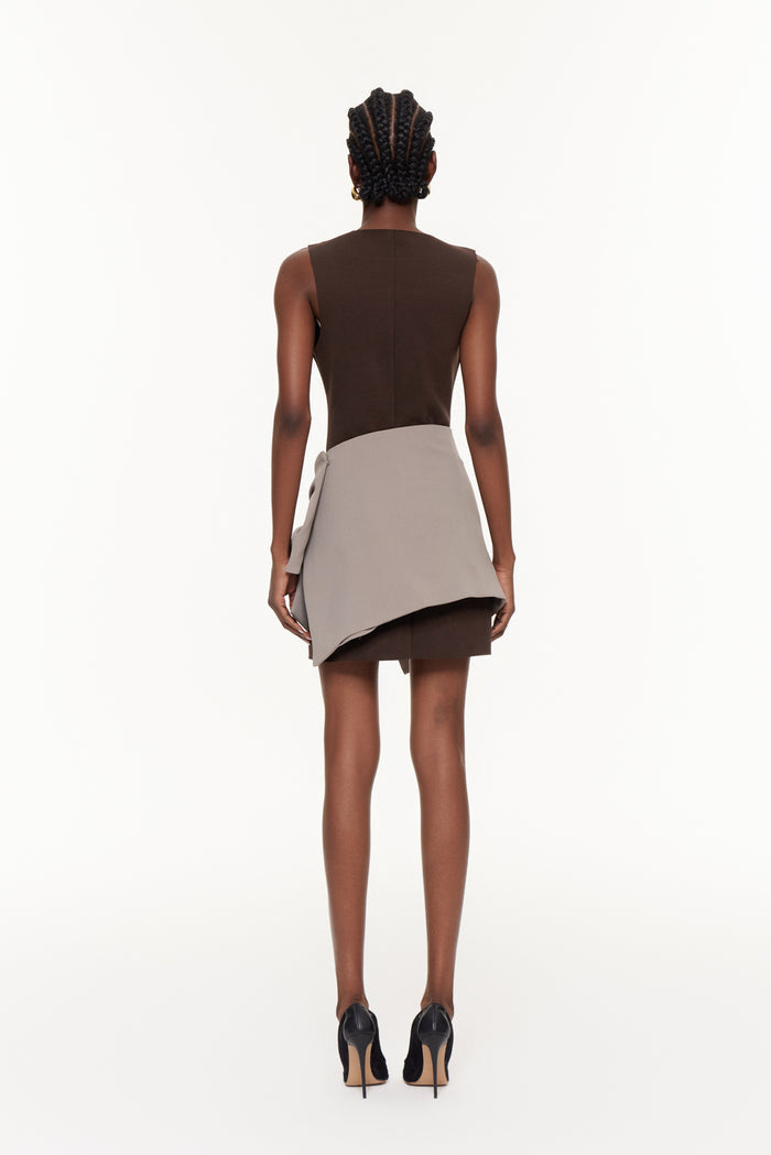 Wangi Sleeveless Bow Mini Dress