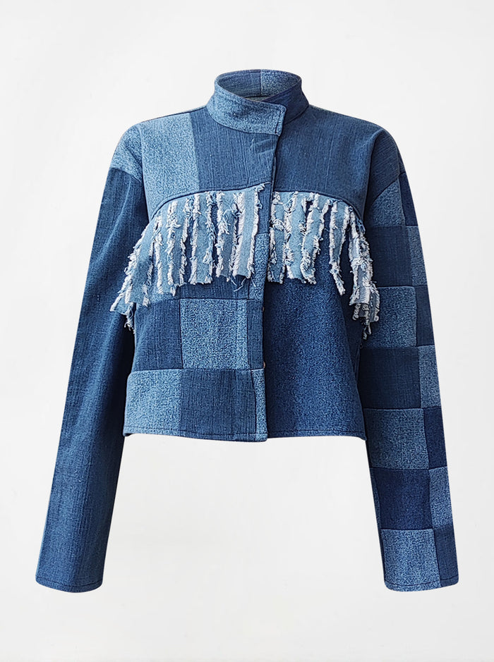 waste to wonder recycled denim crop yvonne