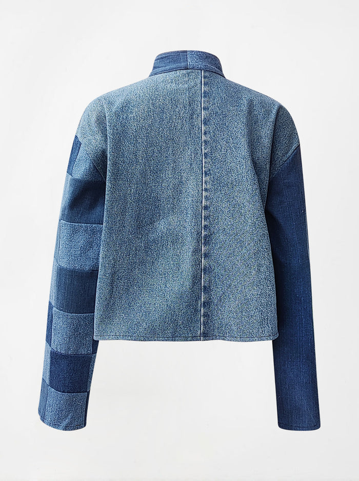 waste to wonder recycled denim crop yvonne