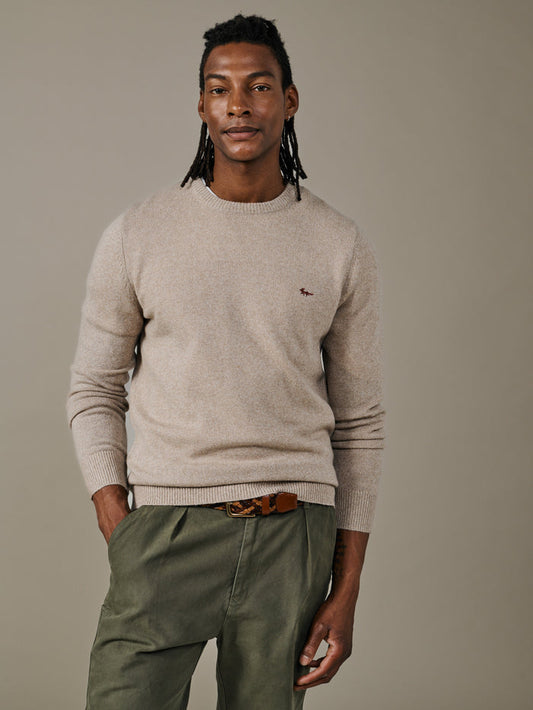 Aubin Natural Mix Westbourne Crew Neck Jumper | Crew Neck