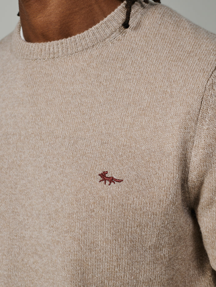 Aubin Natural Mix Westbourne Crew Neck Jumper | Crew Neck