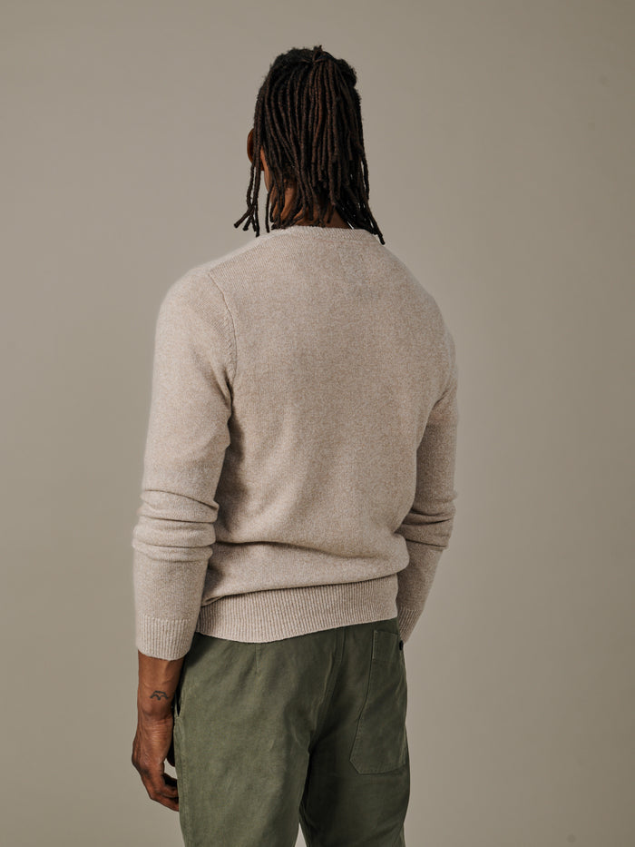 Aubin Natural Mix Westbourne Crew Neck Jumper | Crew Neck