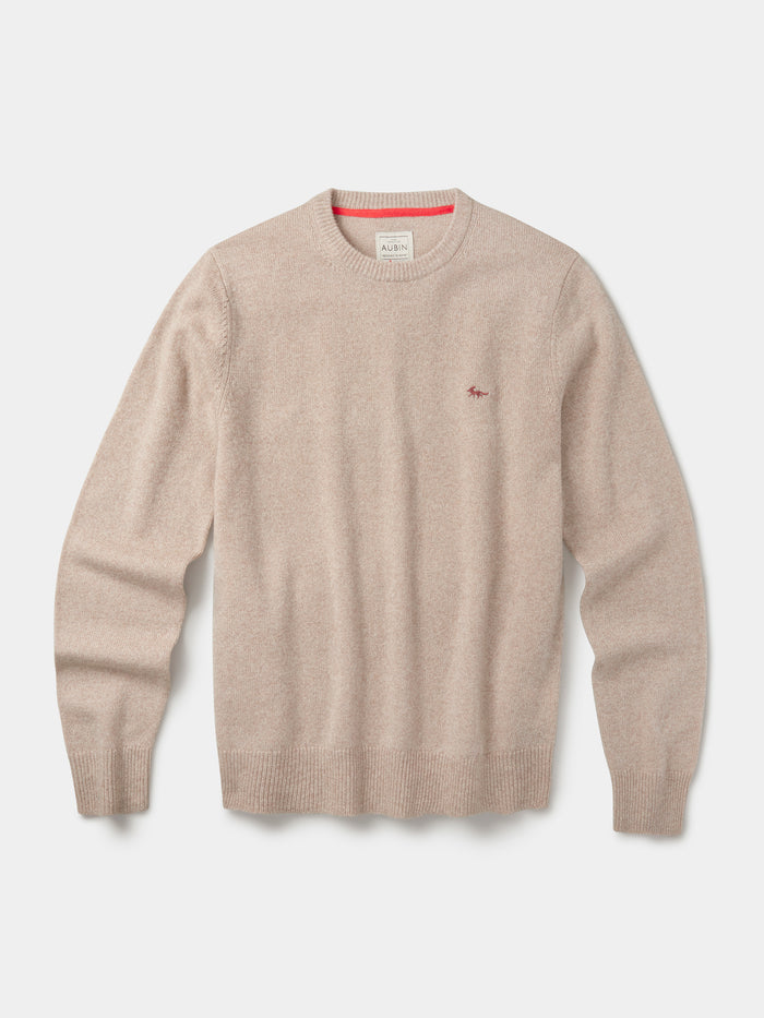 Aubin Natural Mix Westbourne Crew Neck Jumper | Crew Neck