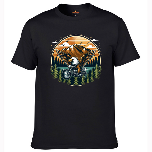 Wheelie Eagle Shirt: Embrace the vibes of the Pacific Northwest with our Wheelie Eagle Shirt