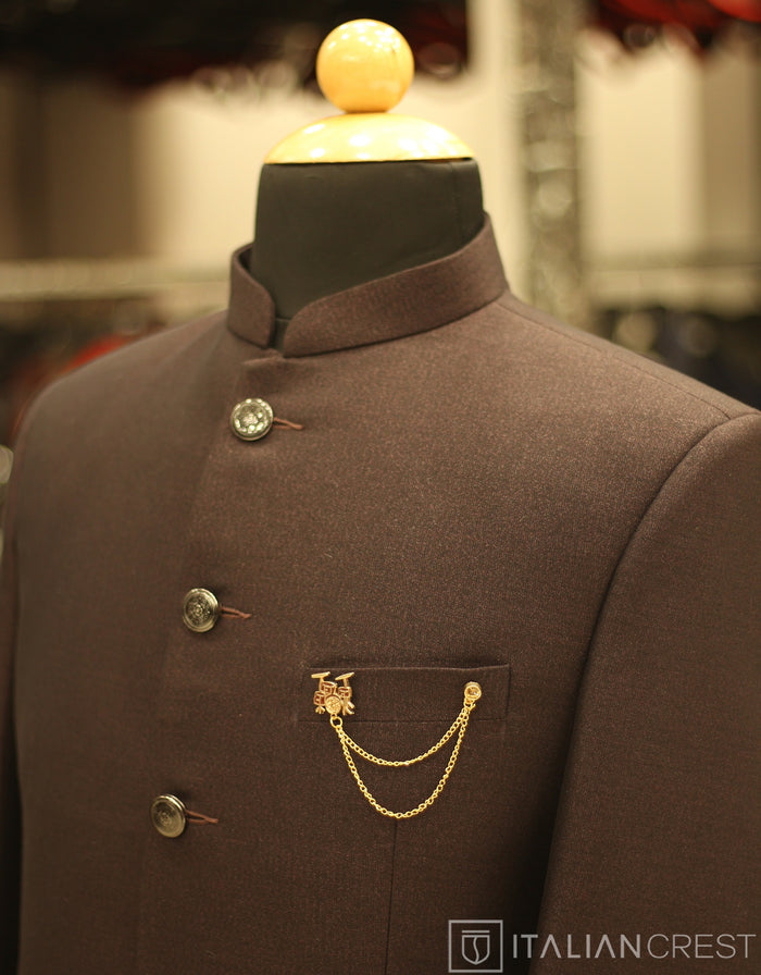 Wine Jodhpuri Suit