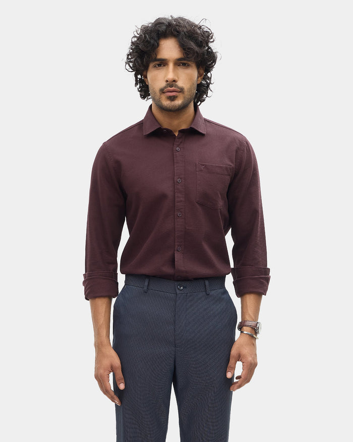 Wine Textured Shirt - Caty