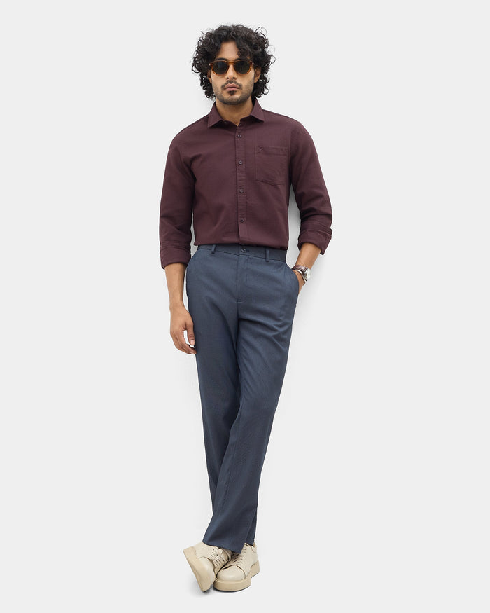 Wine Textured Shirt - Caty
