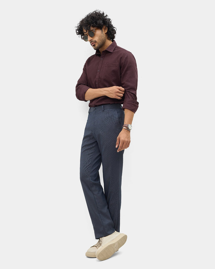 Wine Textured Shirt - Caty