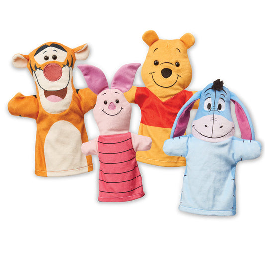 Winnie the Pooh Soft & Cuddly Hand Puppets - Wee Bee Baby Boutique