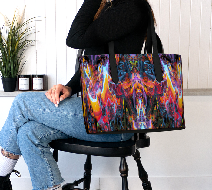 WIP Vegan Leather Tote Bag