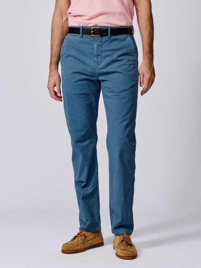 Aubin Blue Witham Stretch Chino | Chinos