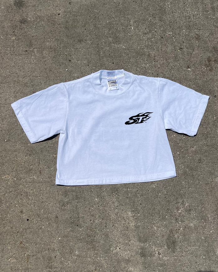 Women’s Flame:Chain Crop Tee