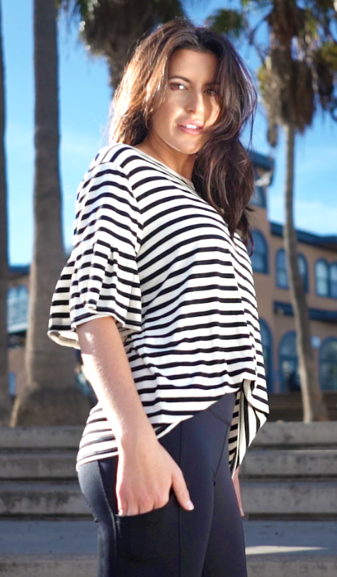 Women's Ruffle Sleeve Tee