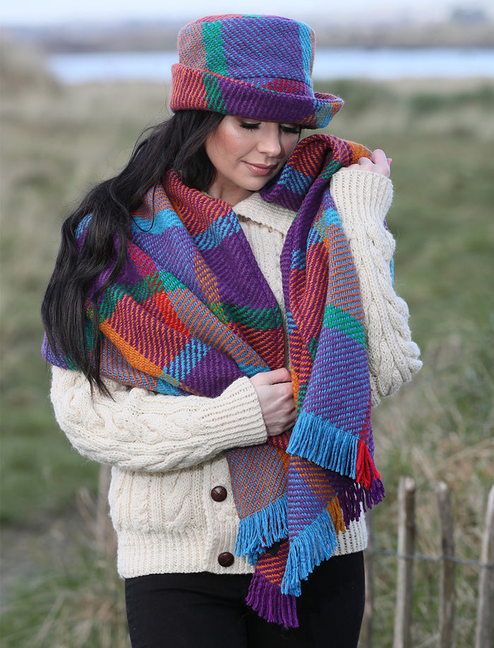 Wool Country Stole - Galway Red #color_galway-red