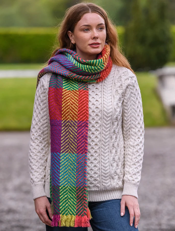 Wool Country Stole - Light Green #color_light-green