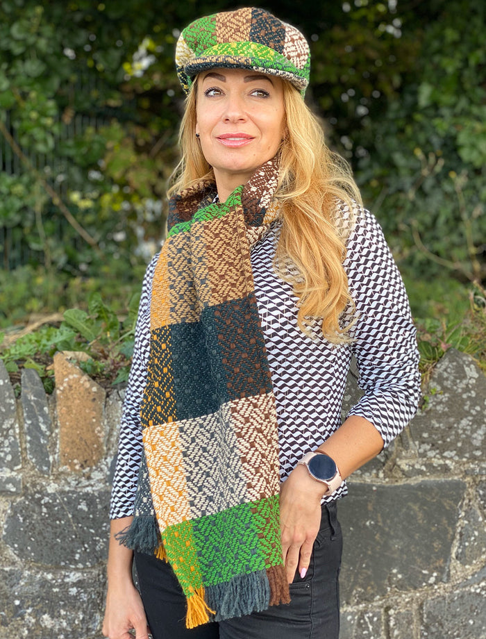 Wool Donegal Scarf - Tara Forest #color_tara-forest