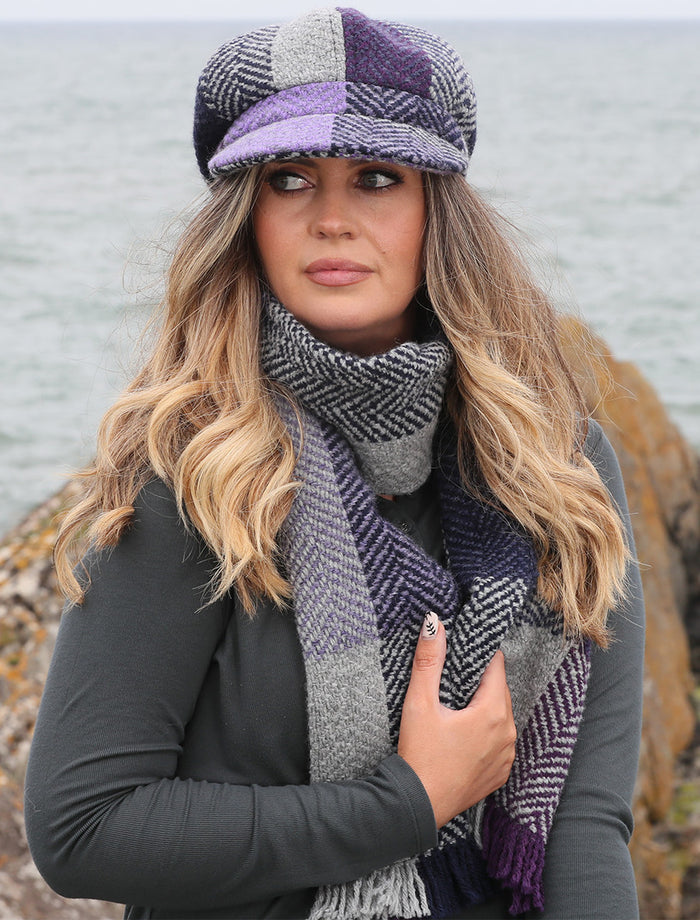 Wool Donegal Scarf - Lavender #color_lavender