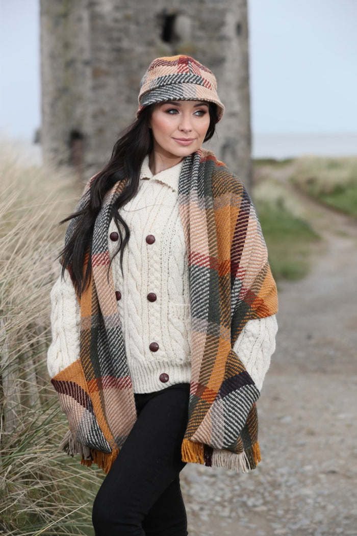 Wool Pocket Stole - #color_galway-sage