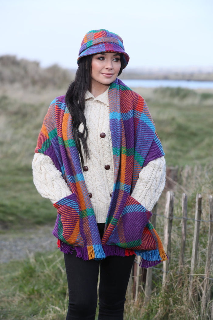 Wool Pocket Stole - #color_galway-red