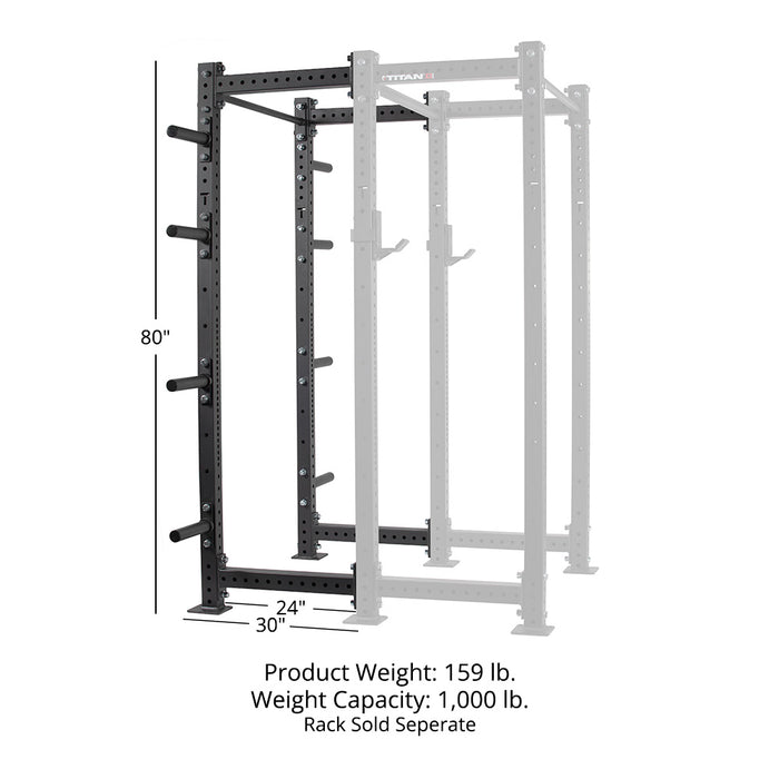 X-3 Series Bolt Down Extension Kit | Black / 80" / 24"